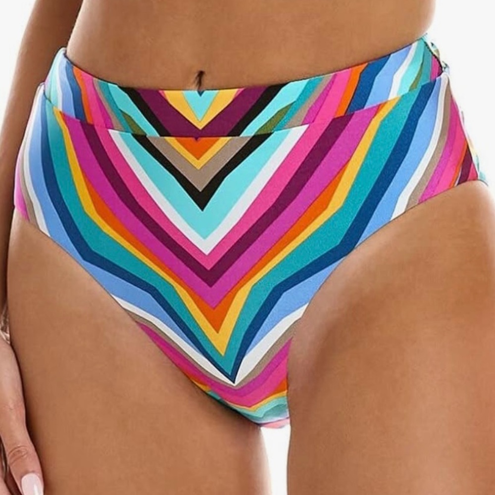 Trina Turk Women's Standard Louvre Reversible High Waist Bottom